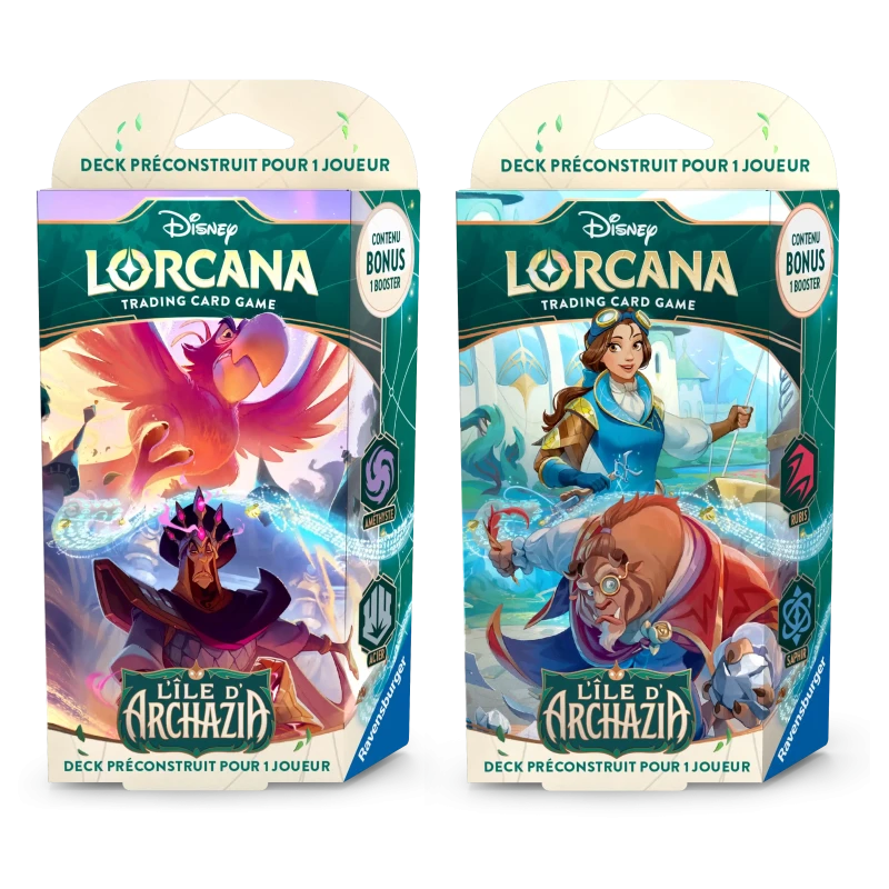 [PACK] Lorcana - 2 Decks de démarrage - L'Ile d'Archazia - Set 7 Lorcana - FR