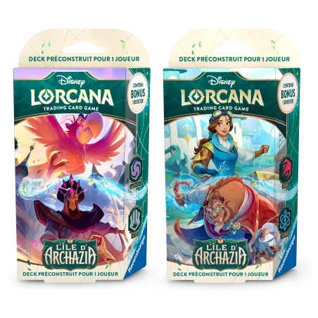 [PACK] Lorcana - 2 Decks de démarrage - L'Ile d'Archazia - Set 7 Lorcana - FR