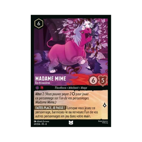 S08 - 069 - Madame Mime - En rhinocéros