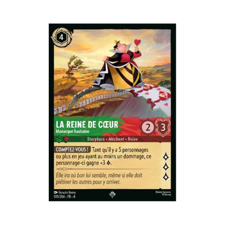 S08 - 105 - La Reine de Cœur - Monarque hautaine
