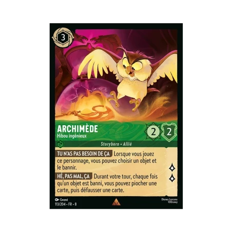 S08 - 113 - Archimède - Hibou ingénieux