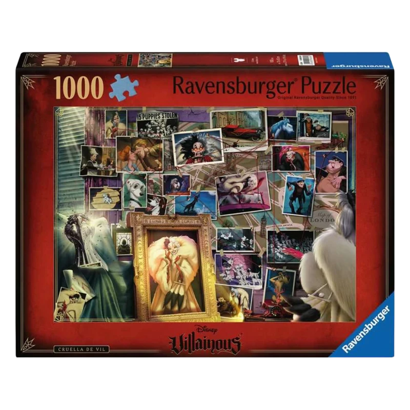 Puzzle - 1000 pièces - Cruella d'Enfer - Disney Villainous