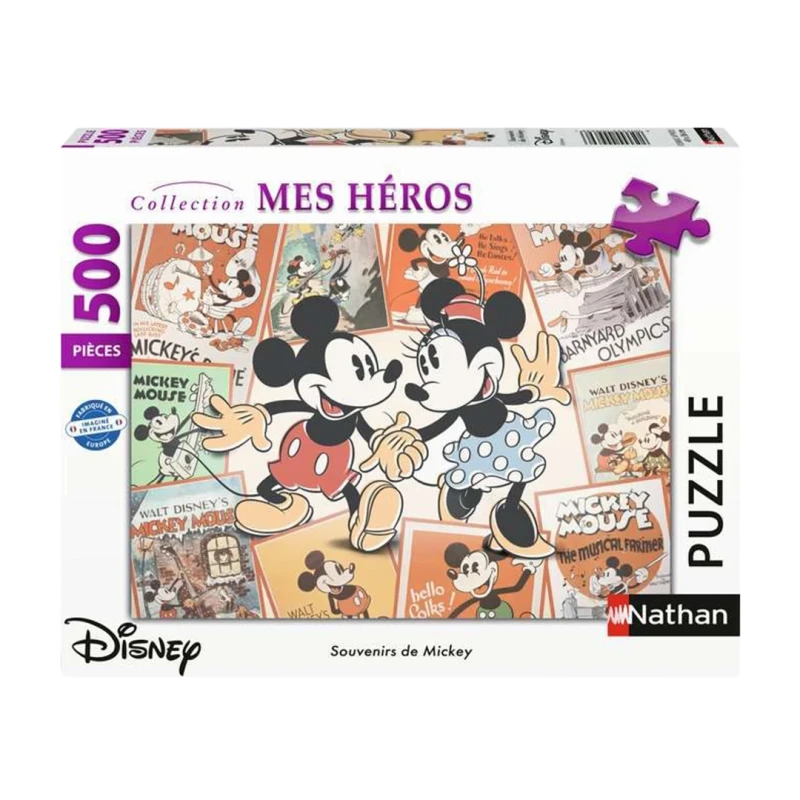 Puzzle - 500 pièces - Souvenirs de Mickey - Disney