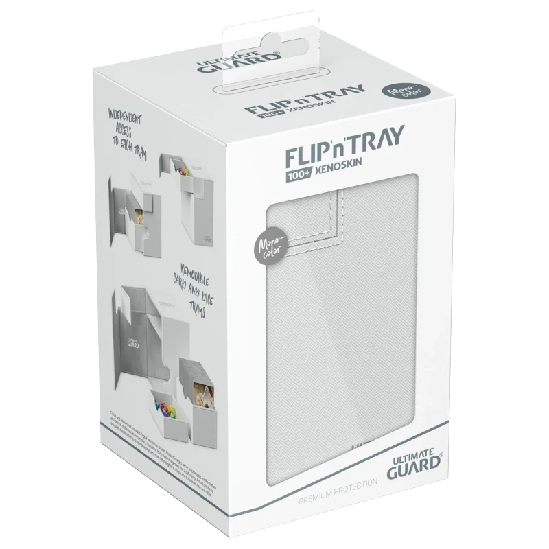 Ultimate Guard - Deck Box - FLIP'N'TRAY 100+ XENOSKIN - Blanc
