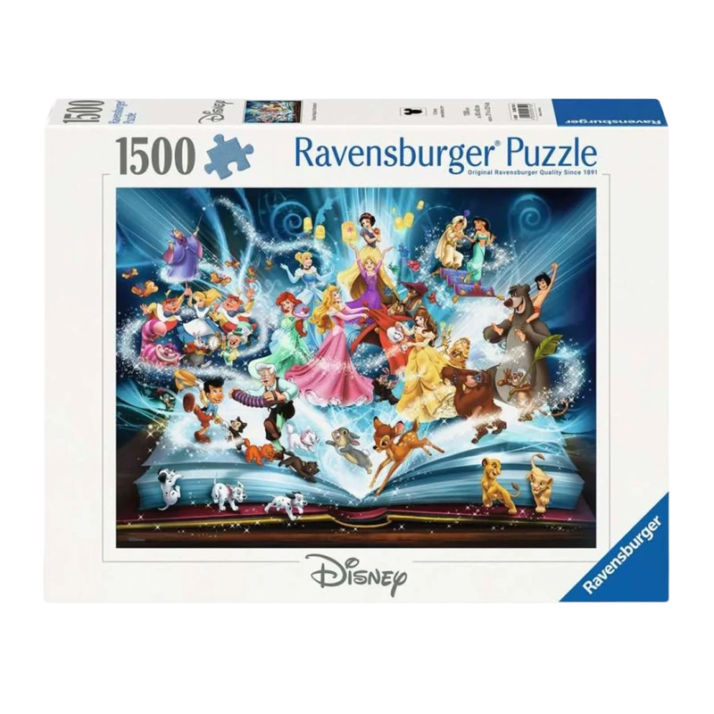 Puzzle - 1500 pièces - Le livre magique des contes Disney