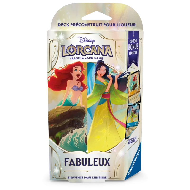 Deck de démarrage Ariel et Mulan - Fabuleux - Set 9 Lorcana - FR