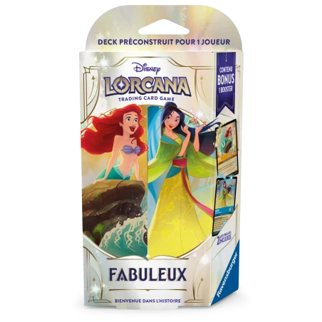 Deck de démarrage Ariel et Mulan - Fabuleux - Set 9 Lorcana - FR