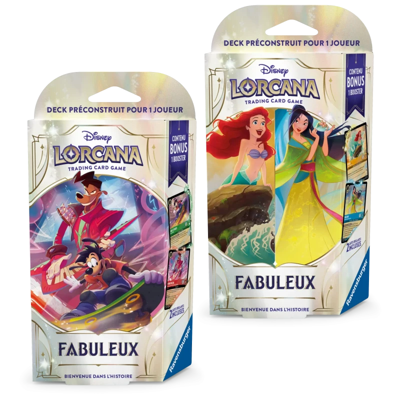 [PACK] 2 Decks de démarrage  - Fabuleux - Set 9 Lorcana - FR