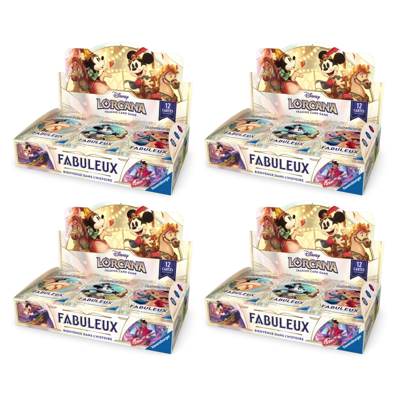 [PACK] Case de 4 Displays -  Fabuleux - Set 9 - FR