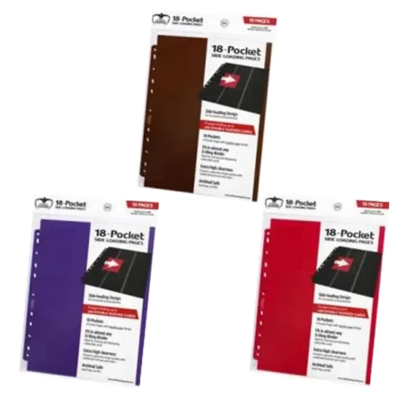 10 feuilles couleurs de classeur - 18-POCKET PAGES SIDE-LOADING (10)  - Ultimate Guard