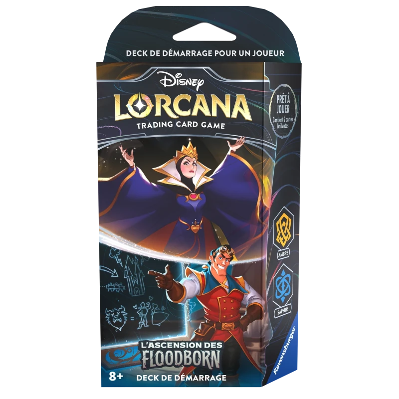 Deck de démarrage La Reine et Gaston - L'Ascension des Floodborn - Set 2 Lorcana - FR