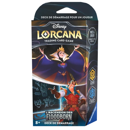 Deck de démarrage La Reine et Gaston - L'Ascension des Floodborn - Set 2 Lorcana - FR