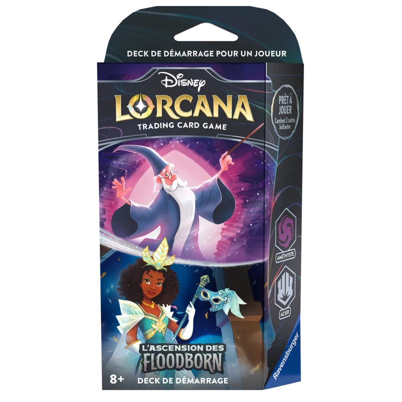 Deck de démarrage Merlin et Tiana - L'Ascension des Floodborn - Set 2 Lorcana - FR
