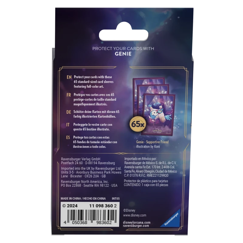 Protèges cartes Génie - Le Retour d'Ursula  - Set 4 Lorcana
