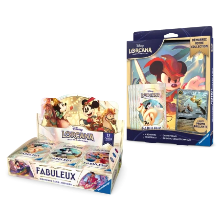 [PACK] Display + Coffret "Démarrez votre collection" -  Fabuleux - Set 9 Lorcana - FR