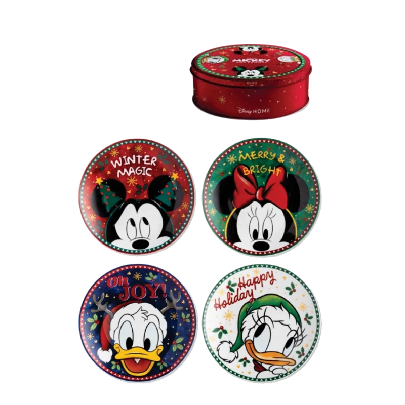 Vaiselle - Set de 4 Assiettes à Dessert 19,5cm Disney - Magic Winter