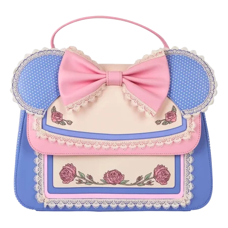 Mini Sac à Bandoulière LoungeFly - Minnie Floral and Lace Ears