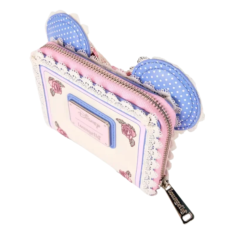 Mini Porte-Monnaie LoungeFly - Minnie Floral and Lace Ears