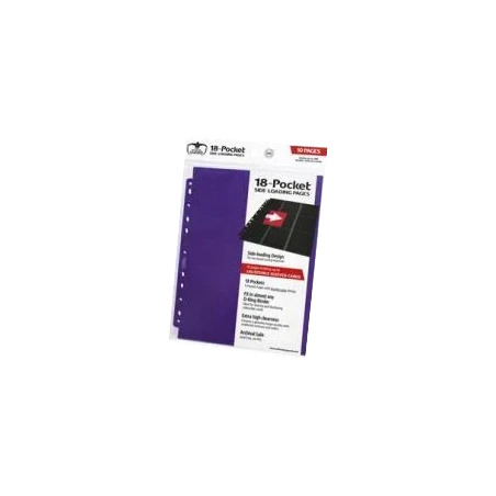 Ultimate Guard - 18-POCKET PAGES SIDE-LOADING - 10 feuilles couleurs de classeur - Violet