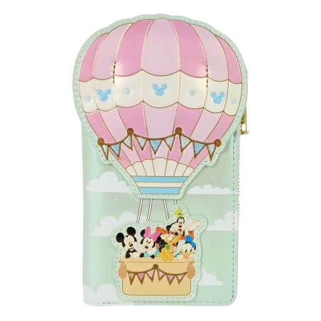 Mini Porte-Monnaie LoungeFly - Mickey & ses Amis Montgolfière