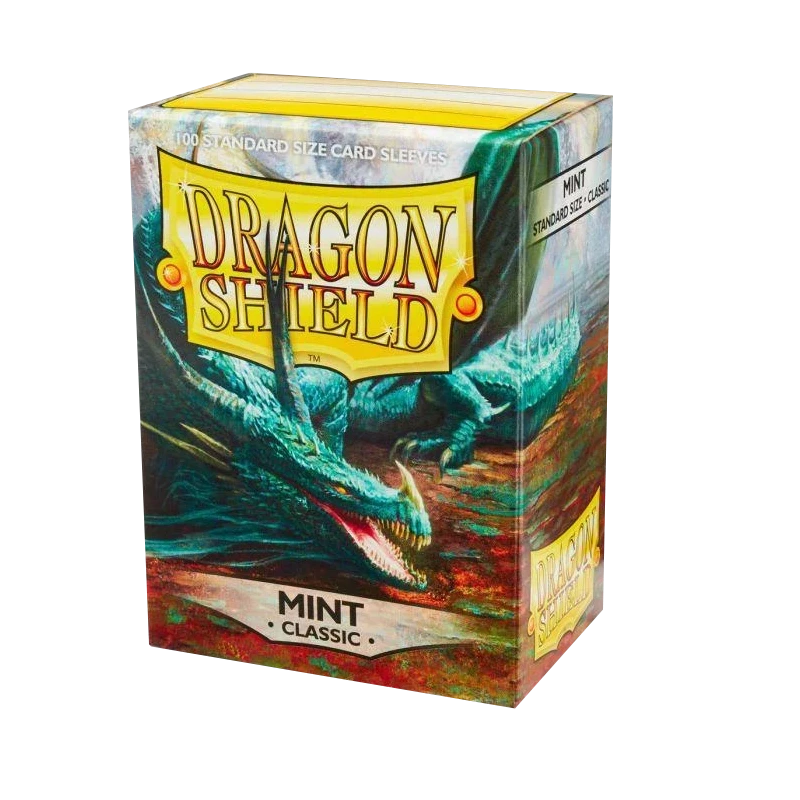 Protèges cartes - 100 Classic Menthe -Taille standard - Dragon Shield