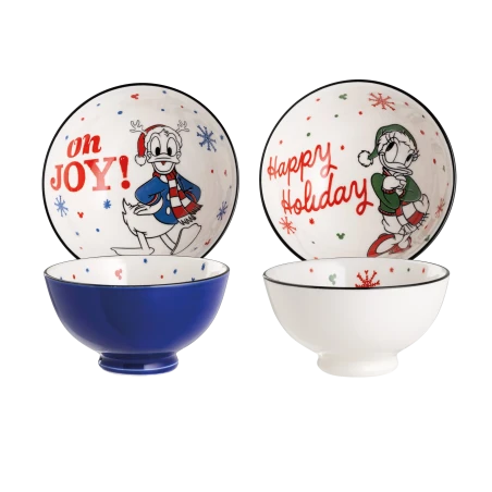 DISNEY - Magic Winter - Set de 2 Bols - Donald & Daisy