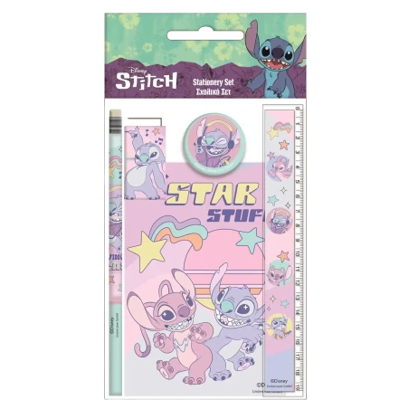 STITCH & ANGEL - Set de Papeterie