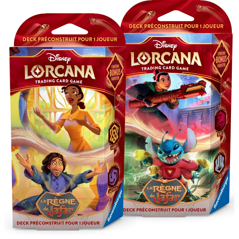 [PACK] Lorcana - 2 Decks de démarrage - Le Règne de Jafar - Set 8 Lorcana - FR