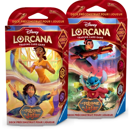 [PACK] Lorcana - 2 Decks de démarrage - Le Règne de Jafar - Set 8 Lorcana - FR