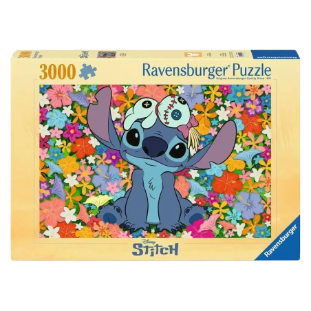 Puzzle - Stitch en Fleurs