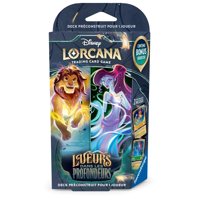 Deck de démarrage Simba & Mégara - Lueurs dans les Profondeurs - Set 10 Lorcana - FR