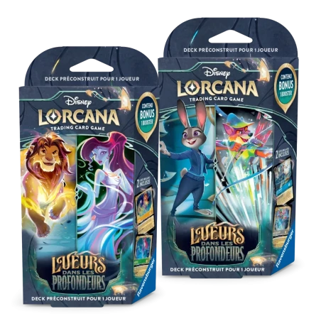[PACK] 2 Decks de démarrage  - Lueurs dans les Profondeurs - Set 10 Lorcana - FR