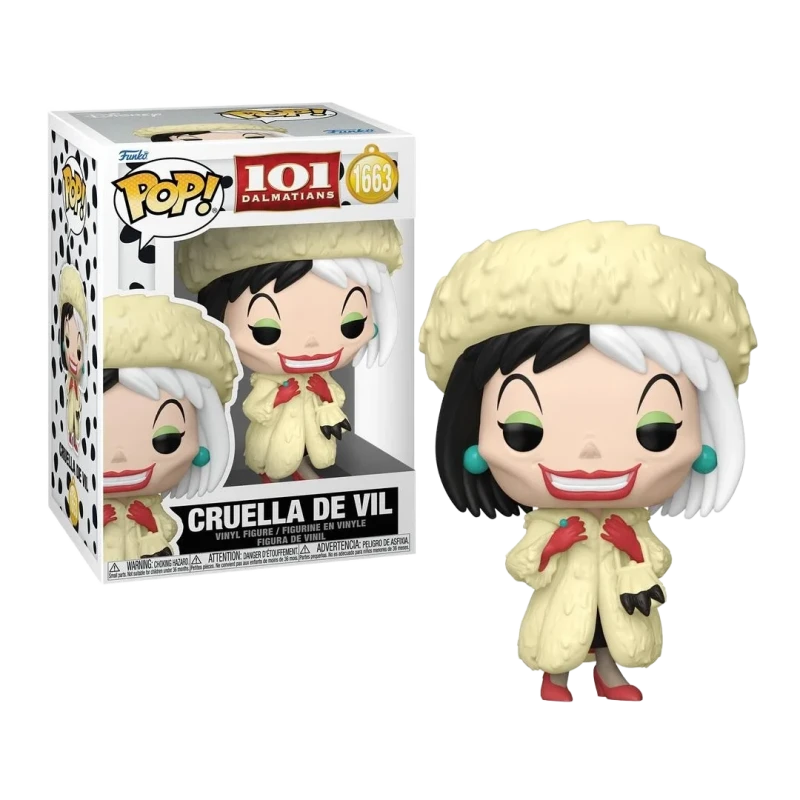 Figurine Funko Pop - 101 DALMATIENS - N°1663 - Cruella d'Enfer