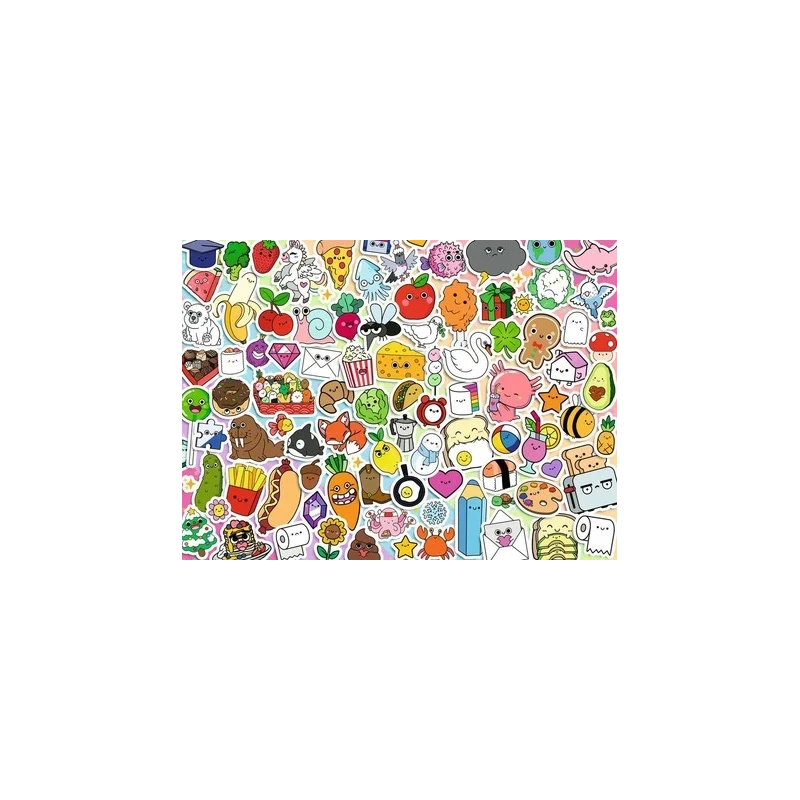 Puzzle - 500 pièces - Stickers kawaii