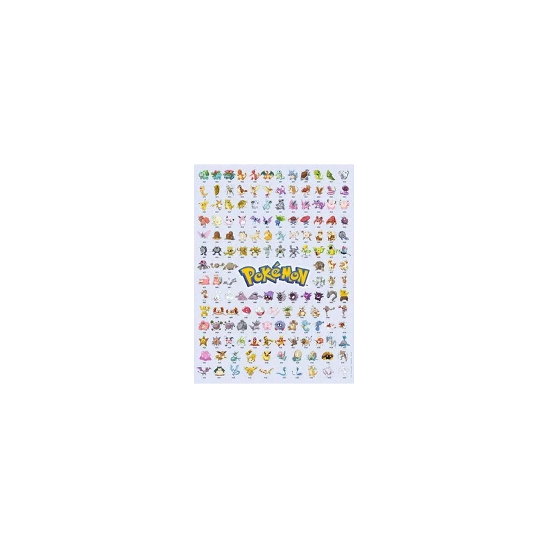 Puzzle - 500 pièces - Pokémon - Pokédex première génération