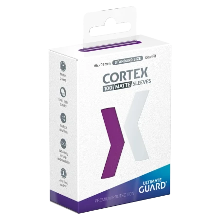 CORTEX SLEEVES MATTE TAILLE STANDARD - VIOLET (x100) - ULTIMATE GUARD