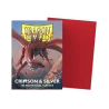 Dragon Shield - Sleeves - Dual Matte x100 Standard - Crimson & Silver