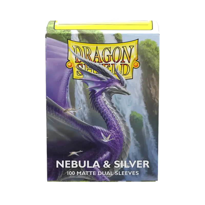 Dragon Shield - Sleeves - Dual Matte x100 Standard - Crimson & Silver