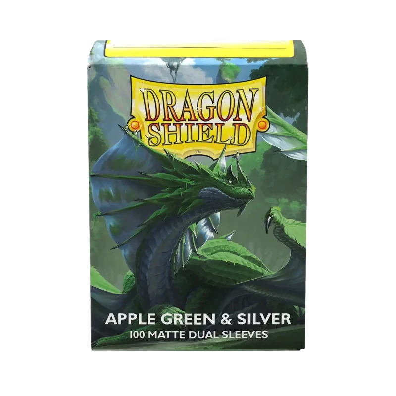 Dragon Shield - Sleeves - Dual Matte x100 Standard - Crimson & Silver