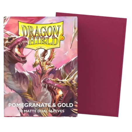 Dragon Shield - Sleeves - Dual Matte x100 Standard - Crimson & Silver