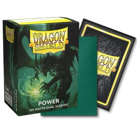 Dragon Shield - Sleeves - Dual Matte x100 Standard - Crimson & Silver
