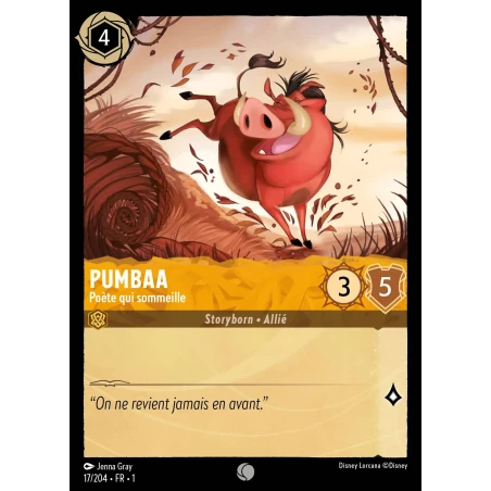 S01 - 017 - Pumbaa, Poète qui sommeille