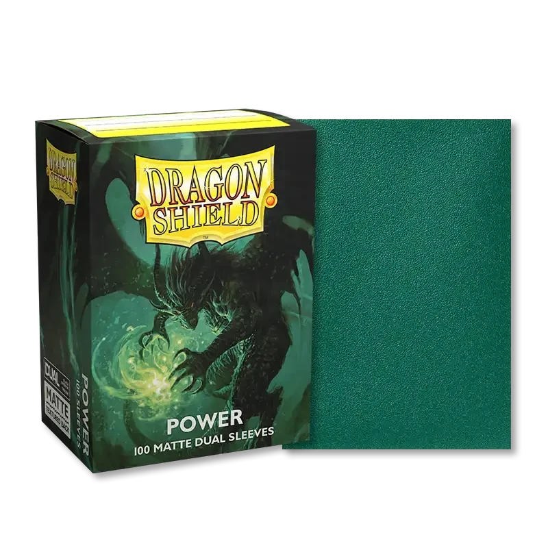 Dragon Shield - Sleeves - Dual Matte x100 Standard - Crimson & Silver