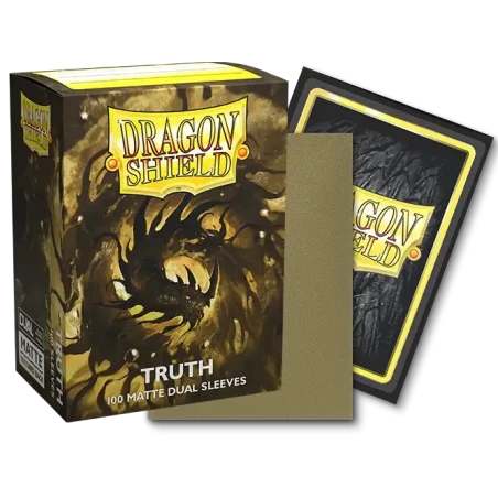 Dragon Shield - Sleeves - Dual Matte x100 Standard - Crimson & Silver
