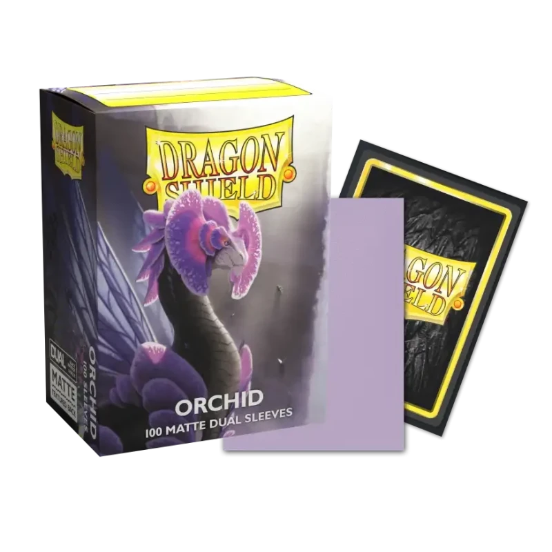 Dragon Shield - Sleeves - Dual Matte x100 Standard - Crimson & Silver