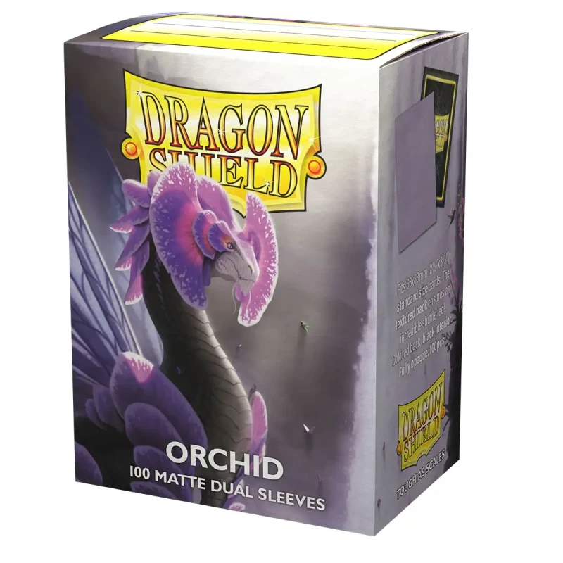 Dragon Shield - Sleeves - Dual Matte x100 Standard - Crimson & Silver