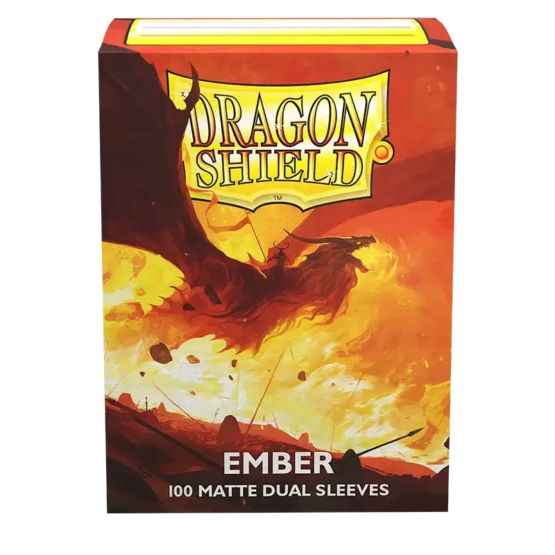 Dragon Shield - Sleeves - Dual Matte x100 Standard - Crimson & Silver