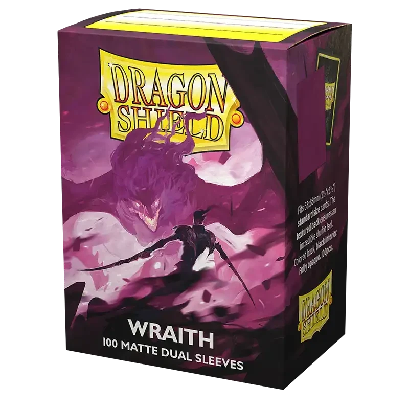 Dragon Shield - Sleeves - Dual Matte x100 Standard - Crimson & Silver