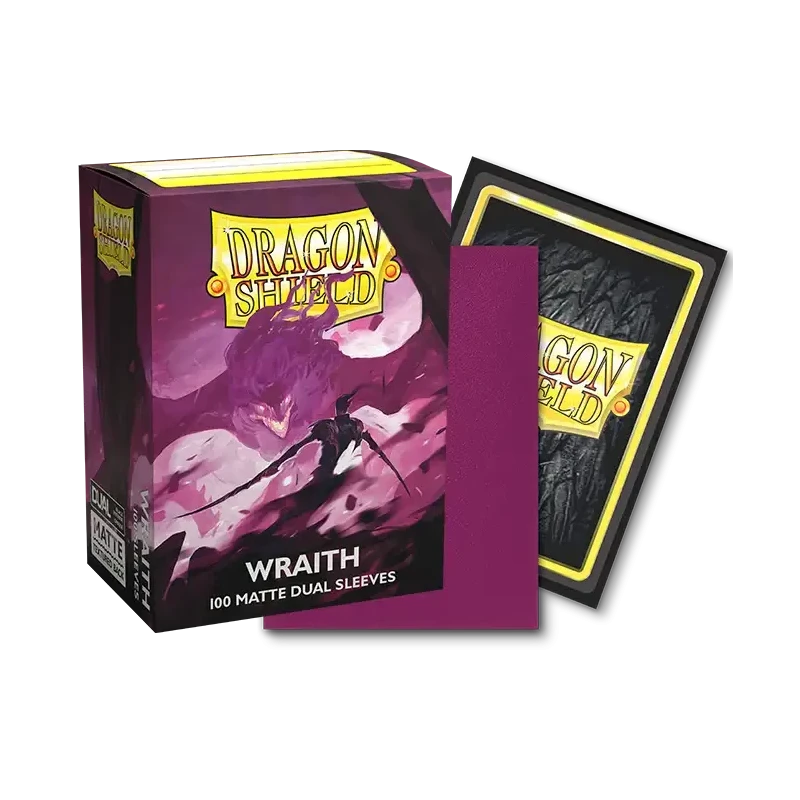 Dragon Shield - Sleeves - Dual Matte x100 Standard - Crimson & Silver