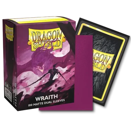 Dragon Shield - Sleeves - Dual Matte x100 Standard - Crimson & Silver